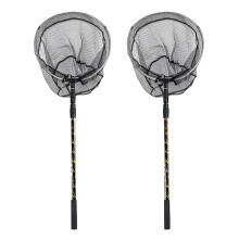 2Pcs 170cm Retractable Telescoping Aluminum Alloy Foldable Fishing Brail Landing Net Pole Tackle