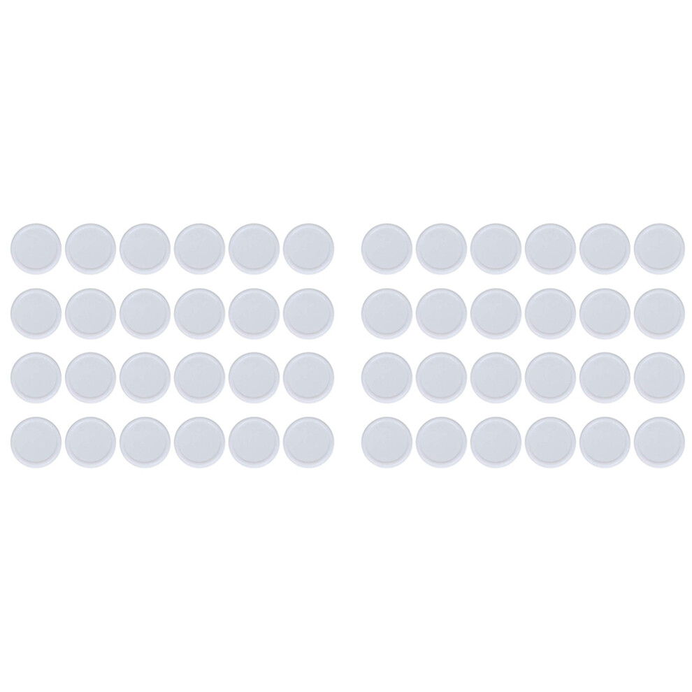 48X Regular Mouth Lids For Mason Jar Lids Plastic Storage Caps For Mason Canning Jars And More, Standard, Dia 70Mm 6031559339277