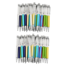 54 Pack Bunte Leere RöHre Schwimmende DIY Kugel Schreiber Kugel Schreiber, Bauen Sie Ihre Lieblings FlüSsigkeit Sand Stifte Geschenk