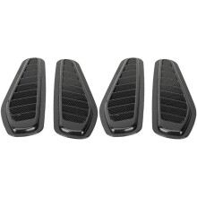 Auto Luftstrom Einlass Abdeckung, Auto Luftstrom Einlass Dekorative Scoop Bonnet Vent Hood Cover Universal Carbon Style Auto Auto Dekorative Hood