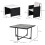 9-piece rattan garden dining set with stools 2
