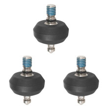 3X Pés Ajustáveis de Borracha Antiderrapante Universal com Parafuso 3/8 para Adaptador de Tripé de Câmera Acessórios de Fotografia