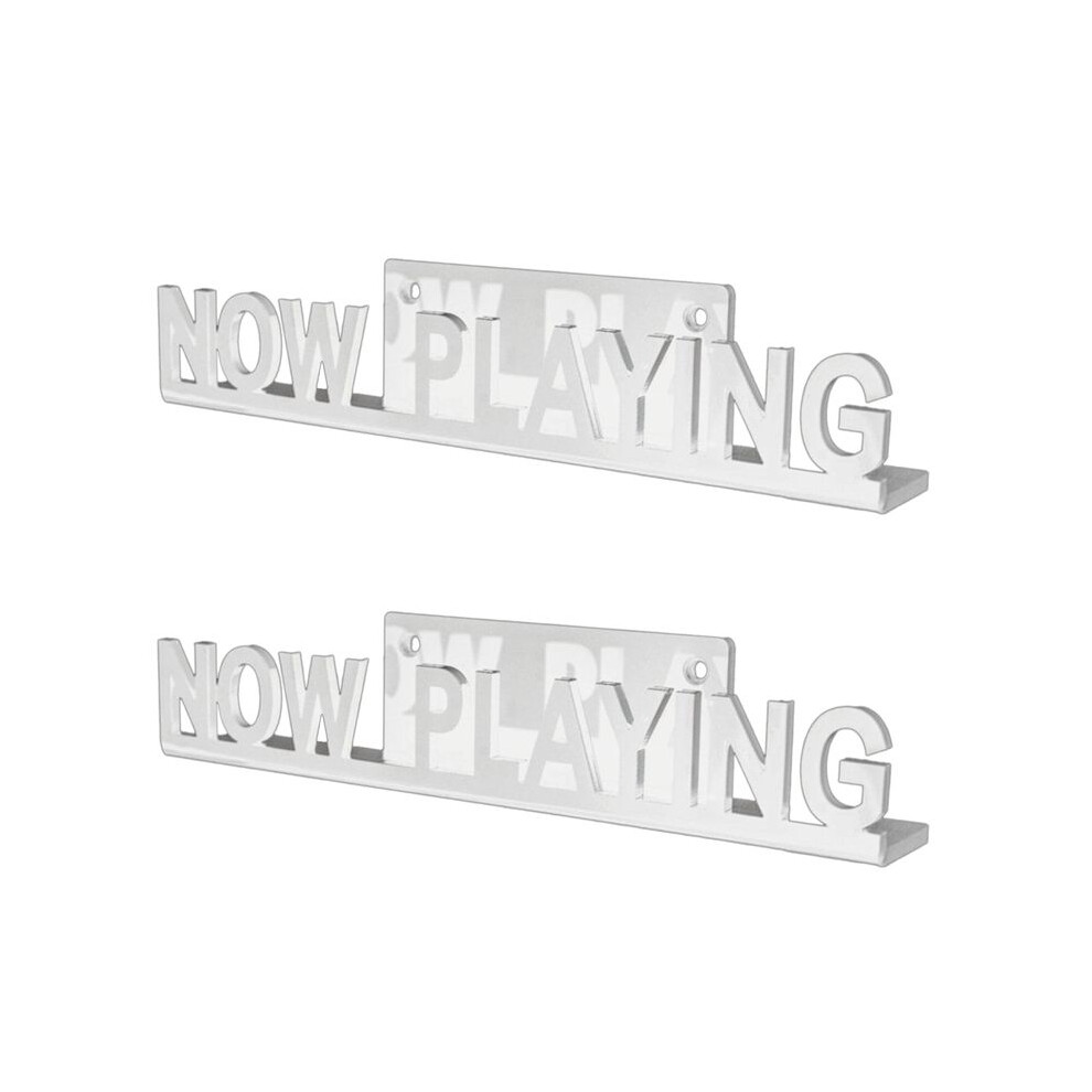2X Wall Mount Cd Record Display Stand Now Playing Acrylic Vinyl Record Shelf For Home Decoration White 6031015802314