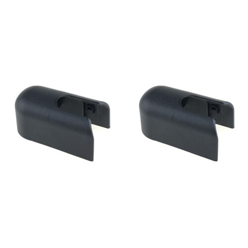 2X Rear Windshield Windscreen Wiper Arm Cover Cap Mounting Nut for  Kyron Hatchback 2007-2014,Black