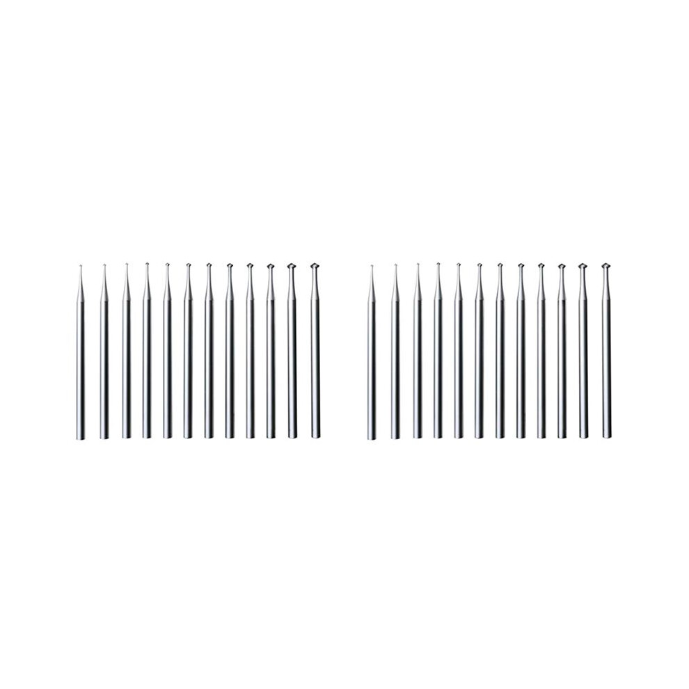 24 Pcs 90Âº Hart Burr - 3/32Inch Shank 90 Degree Heart Burs Jewelry Engarving Bits Lapidary Burr Set 4713089175694