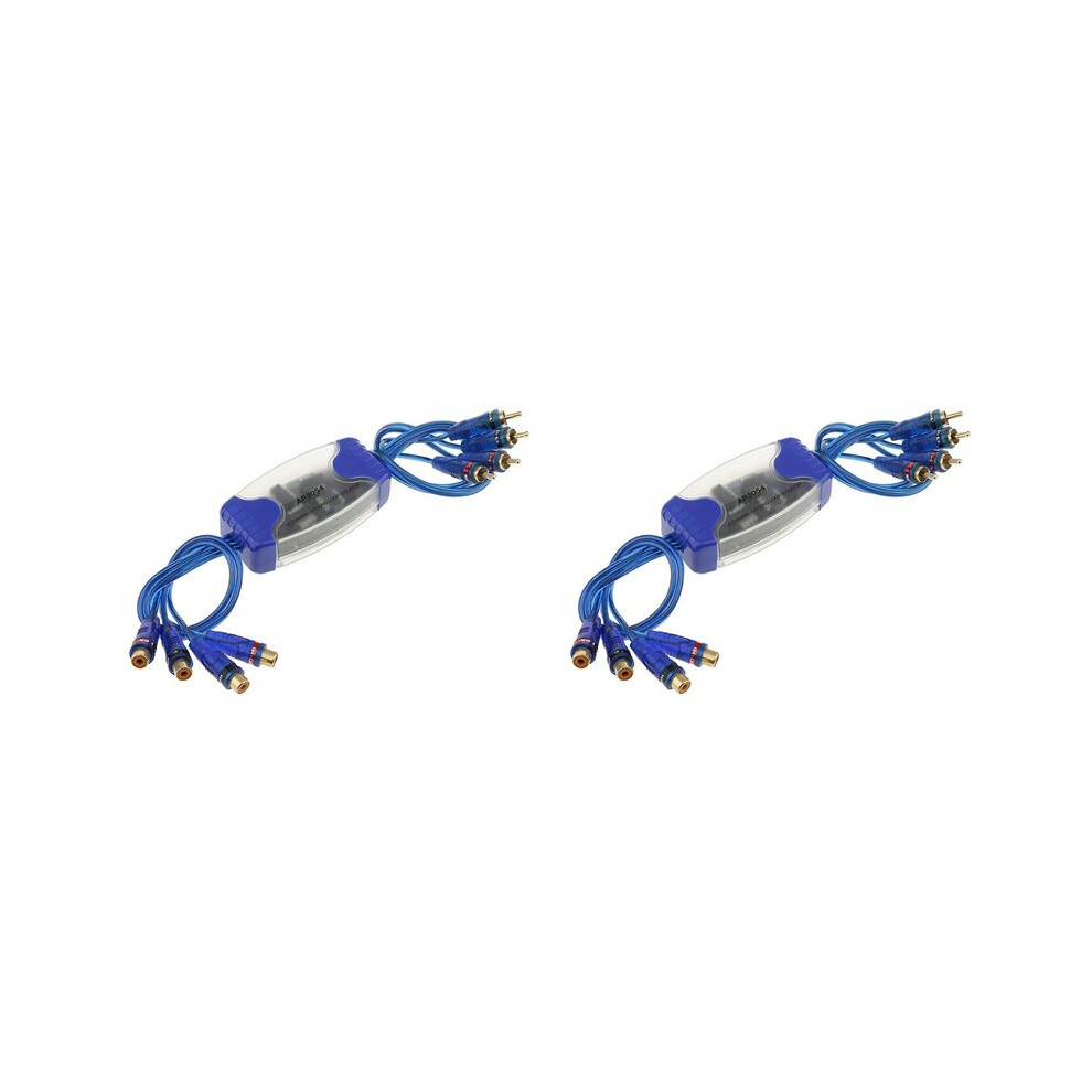 2X Universal Noise Sound Eliminator 4 Channel Rca Ground Loop Isolator Noise Filters 4712161880211