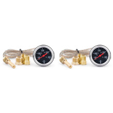 2 Set 2inch 52MM Mechanical 12V Water Temp Gauge 50-140/130-280 Water Temperature Gauge Car Meter with Sensor