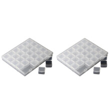 2X Bead Storage Box,Nail Accessory Storage Box,30 Storage Boxes,Used for Beading Storage, Nails Storage
