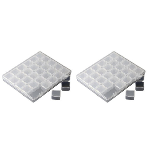 2X Bead Storage Box,Nail Accessory Storage Box,30  Storage Boxes,Used for Beading Storage, Nails Storage