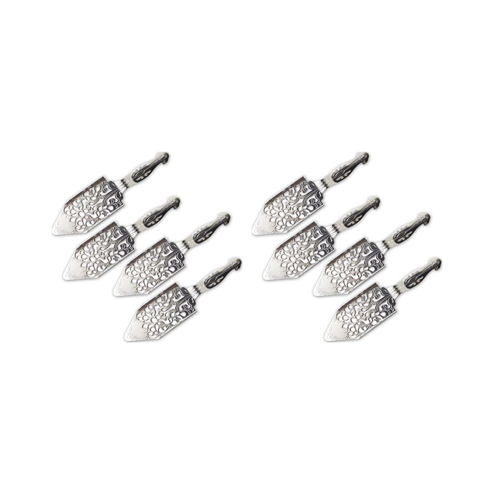 8Pcs Stainless Steel Absinthe Spoons Vintage Wormwood Cocktail Bar Glass Cup Drinking Filter Hollowed Out Absinthe Spoon 4712491631255