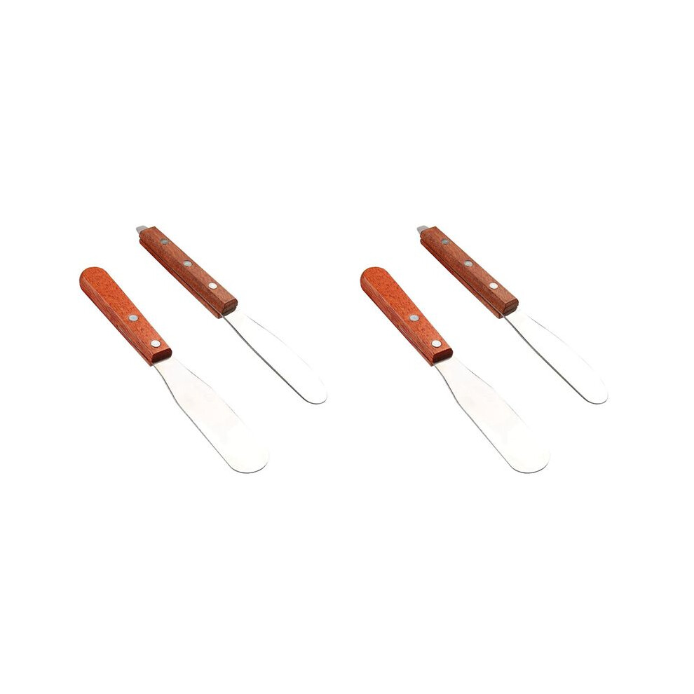 2X Dental Lab 8Inch Spatula Stainless Steel Plaster Alignate Mixing Wax End Instrument With Wooden Handle 6034107117044