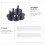 8pcs Black Plastic Car Doll Support Rack Display Stand Multifunctional Display Mount 5