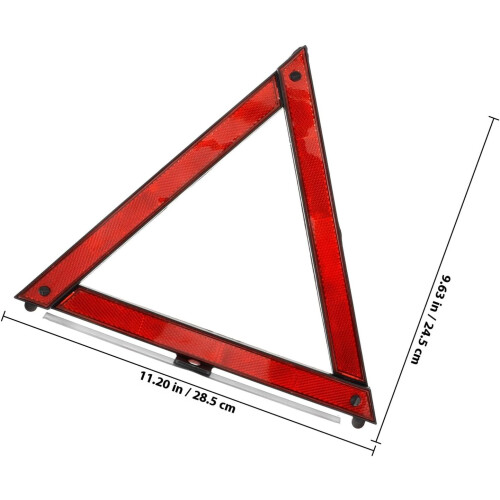 3pcs Reflective Triangle Safety Warning Signs Car Emergency Roadside Reflectors 1