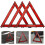 3pcs Reflective Triangle Safety Warning Signs Car Emergency Roadside Reflectors 7