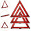 3pcs Reflective Triangle Safety Warning Signs Car Emergency Roadside Reflectors 8