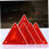 5pcs Warning Triangle Sign Truck Night Driving Tail Warning Sign Triangle Frame Reflective 2
