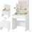 Dressing Table Set with LED Mirror, Stool 1