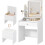 Dressing Table Set with LED Mirror,  Stool 1