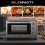 30L Mini Oven with Adjustable Temperature, 60 Min Time 1600W, Silver 6