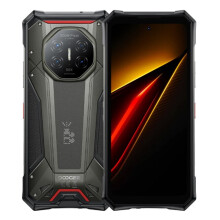 (Grey) The DOOGEE S300 Plus 5G rugged phone, 12GB of RAM, a 1TB SSD, 6.78-inch screen.Available in gray/titanium/black.