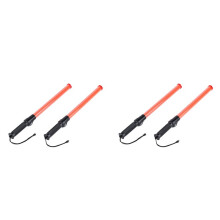 Verkeersstokken, LED-Verkeerscontrolestick, Veiligheidslichtstokken, Signaalstokken voor Parkeren en Luchthavens, 16 Inch, 4 Stuks