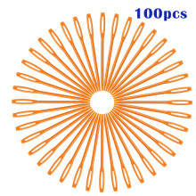 Farvede plastiksynåle 7 cm 100-pak