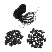 Afneembare plastic sluiting met nylon koord, 30 stuks
