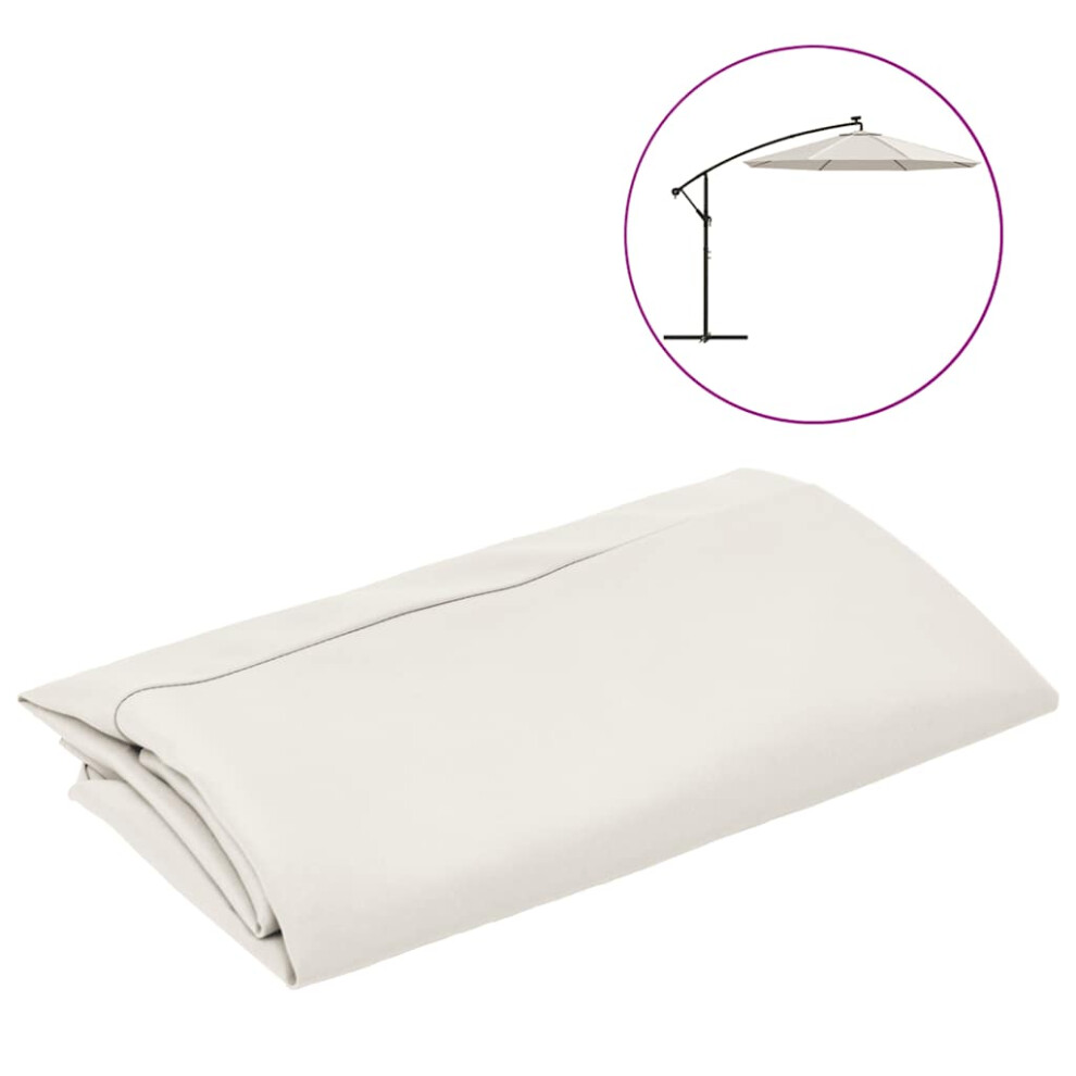 Vidaxl Replacement Fabric For Cantilever Umbrella Sand White Sunshade Garden