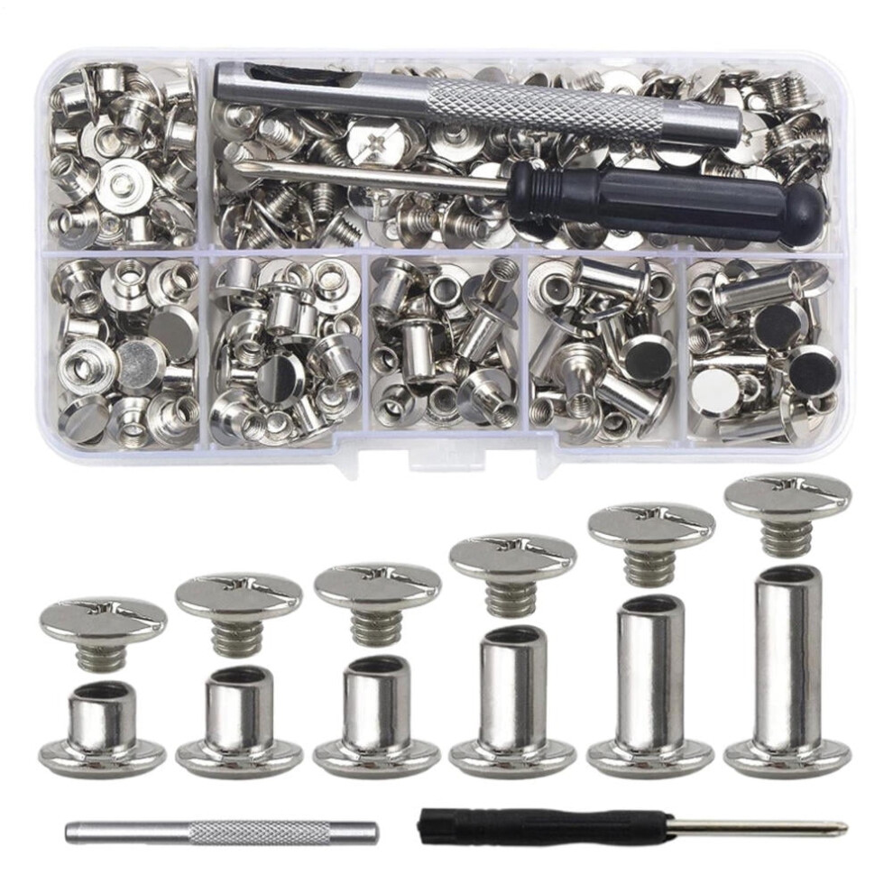 Chicago Screws For Leathercraft Â Assorted Rivets, 240G 9499224397729
