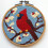 Punch Needle Kit Red Cardinal & Cherry Design 1