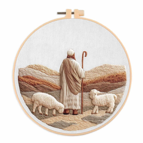 Pastorales religiöses Stickset für Anfänger