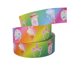 25 mm breites Ripsband mit Tiermotiven, 10 Yards