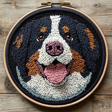 Nålstanskit Berner Sennenhund & Fjäril