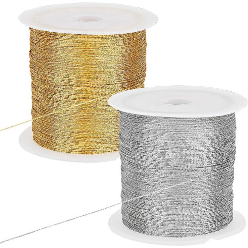 Snáithe Bróidnéireachta Miotalach 0.2mm 219 Slat 2 phíosa