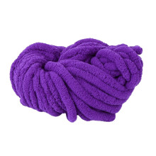 Chenillegaren van acryl, dik, violet, 100 g