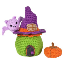 Halloween candy bag crochet set with instructions, hook,