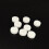 100 embouts de boucles d'oreilles en mousse blanche, forme de disque 1