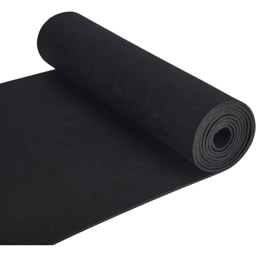 Black Felt Fabric Roll78.7x15.7in3mm Thick1Roll