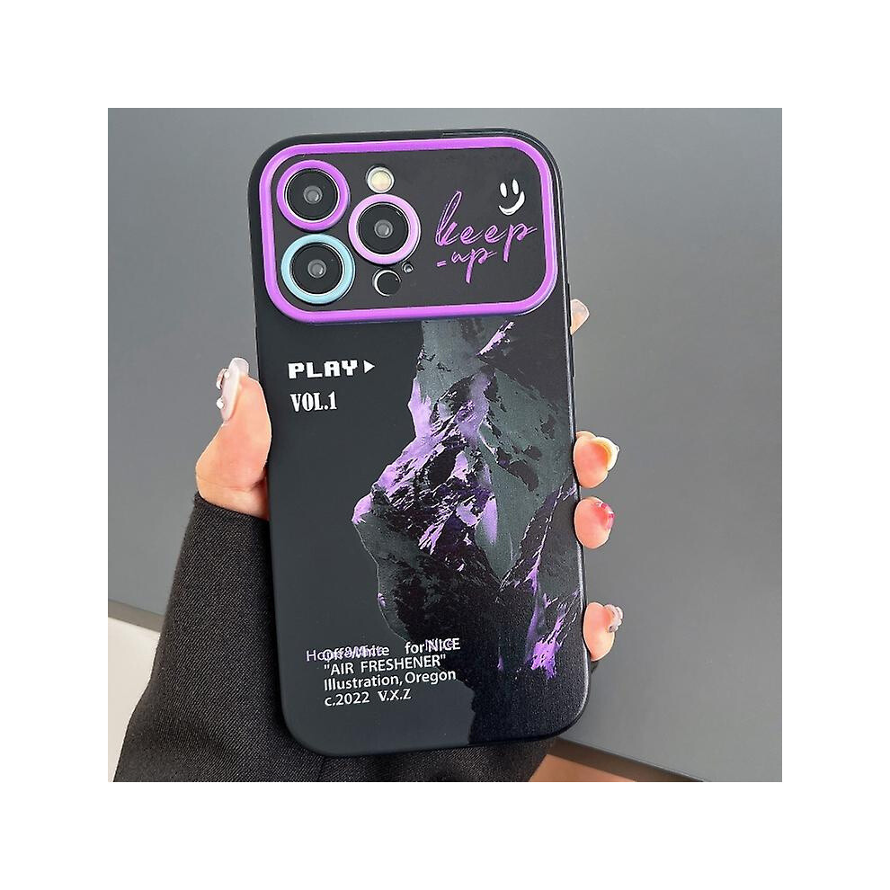 Compatible Iphone 13 Pro Max Microfiber Liquid Silicone Shockproof Phone Case: Black 8243971281234