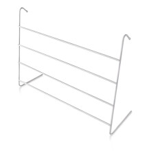 4 Bar Radiator Airer White - Compact Foldable Clothes Drying Rack for Radiators, Towel Rails and Laundry