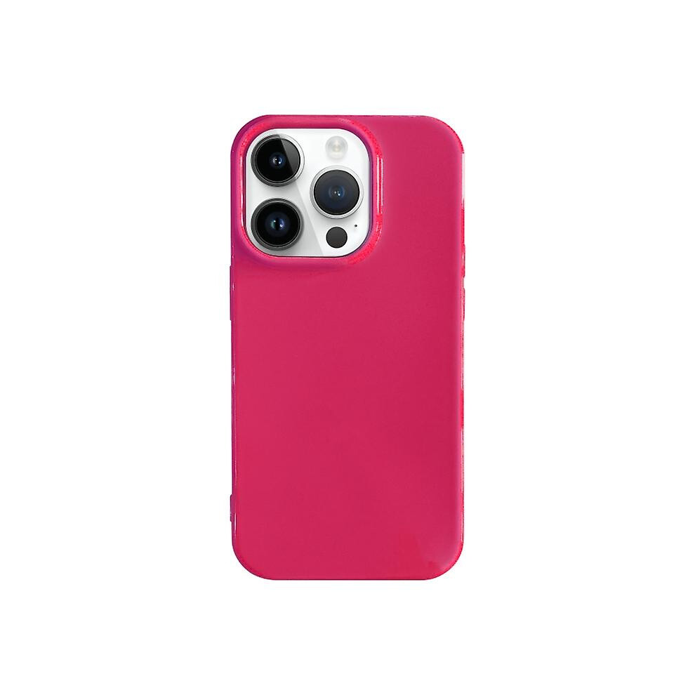 Compatible Iphone 11 Shockproof Solid Color Tpu Phone Case:rose Red 3779492109450