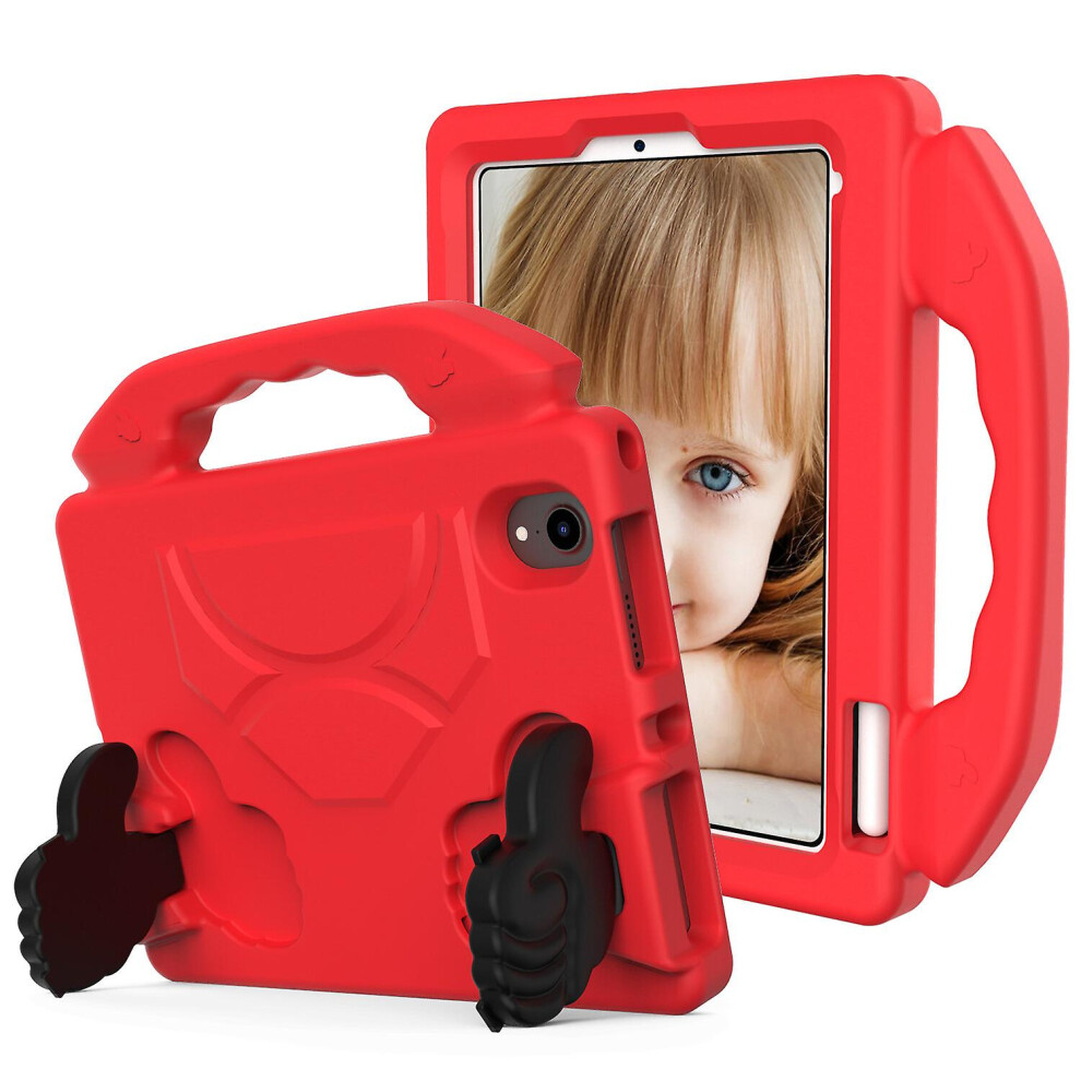 Kids Safe Anti-Fall Protective Cover Compatible Ipad Mini6 8.3 Inch 2021, Red 3012855354532