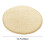 Rund sittdyna med boxkant – beige polyester 3