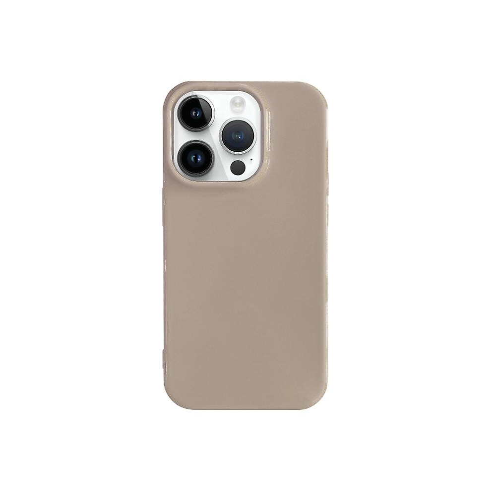 Compatible Iphone 14 Pro Max Pro Shockproof Solid Color Tpu Phone Case:khaki 3779492109757