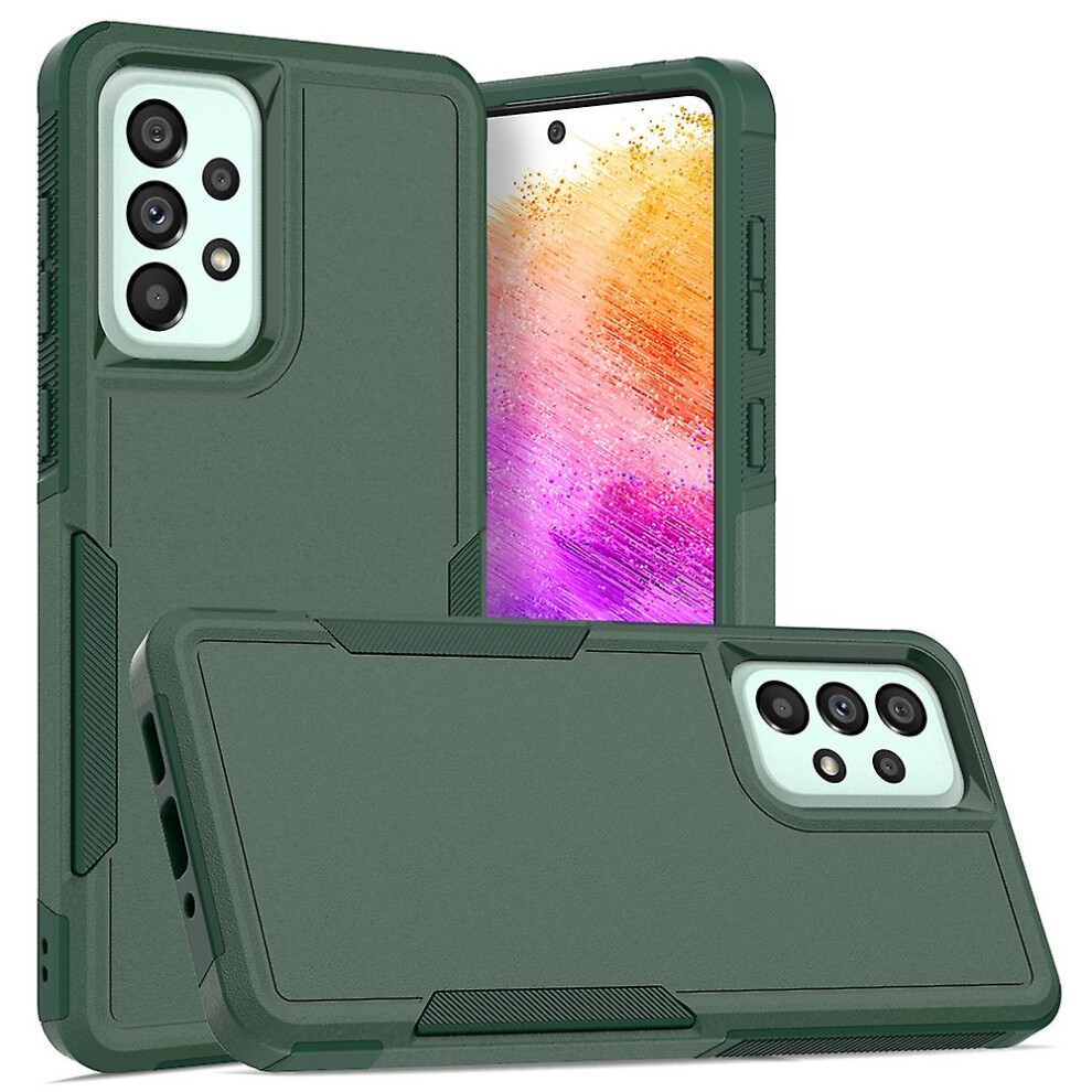 Compatible Samsung Galaxy A73 5G 2 In 1 Pc + Tpu Phone Case:dark Green 387185171054
