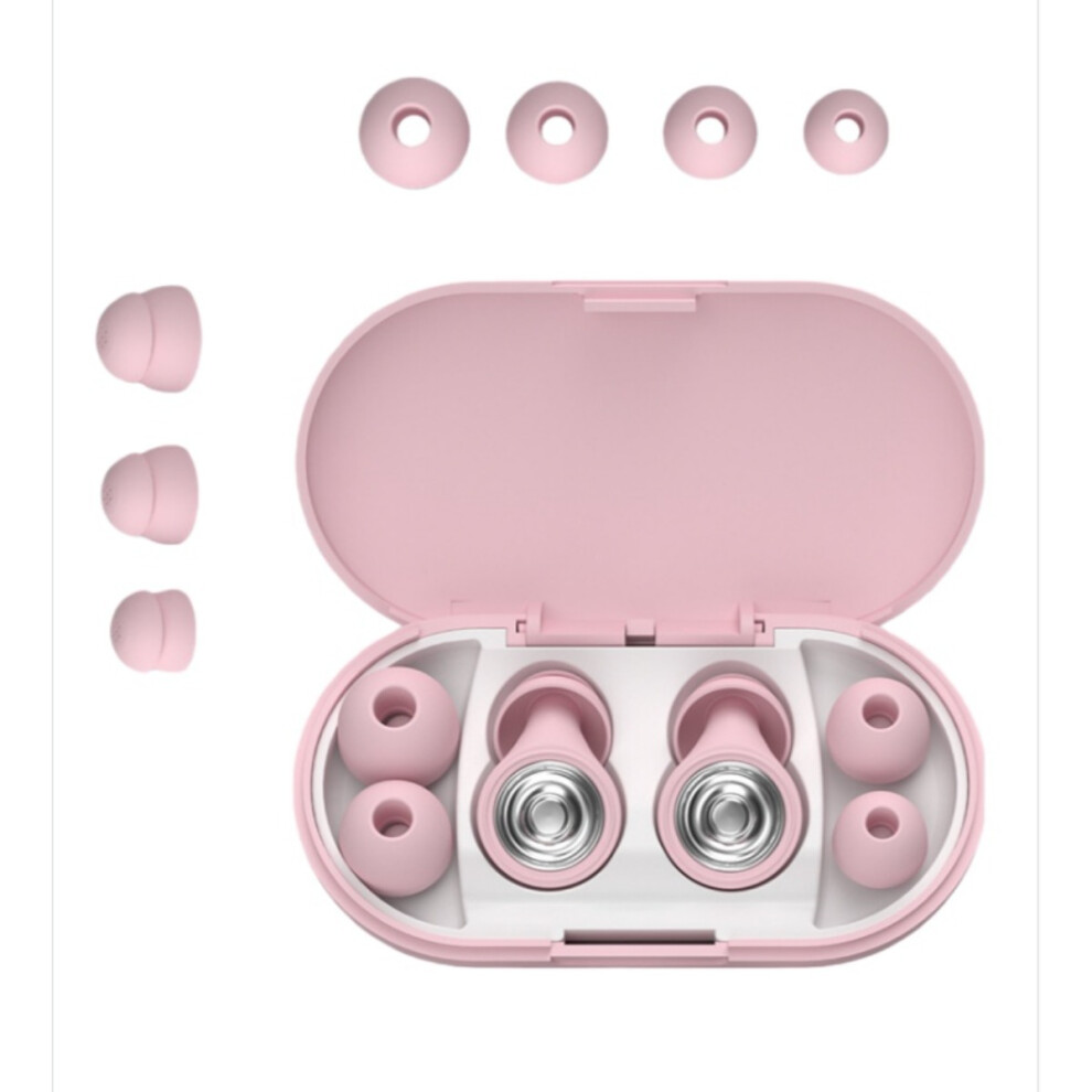 Super Noise Reduction Sleeping Earplugs - Soft Silicone Soundproof Ear Plugs Pink 7314281231453