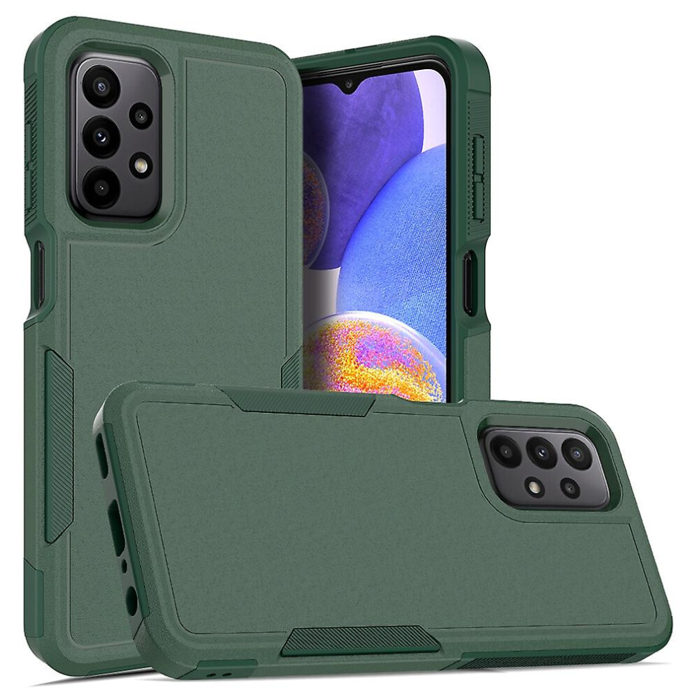 Compatible Samsung Galaxy A23 4G / 5G 2 In 1 Pc + Tpu Phone Case:dark Green 8119683186191