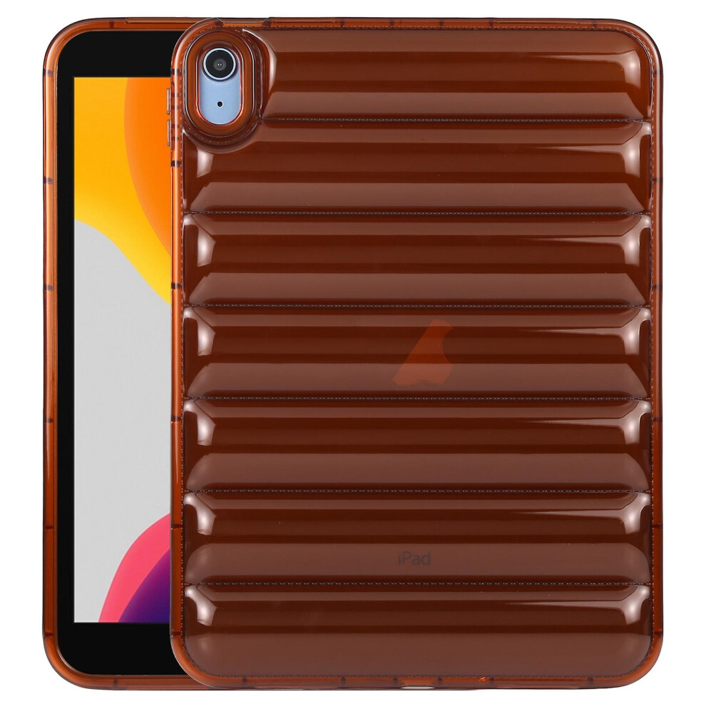 Compatible Ipad 10.2 2019 / 2020 / 2021 Eiderdown Cushion Shockproof Tablet Case:caramel 8119683186290