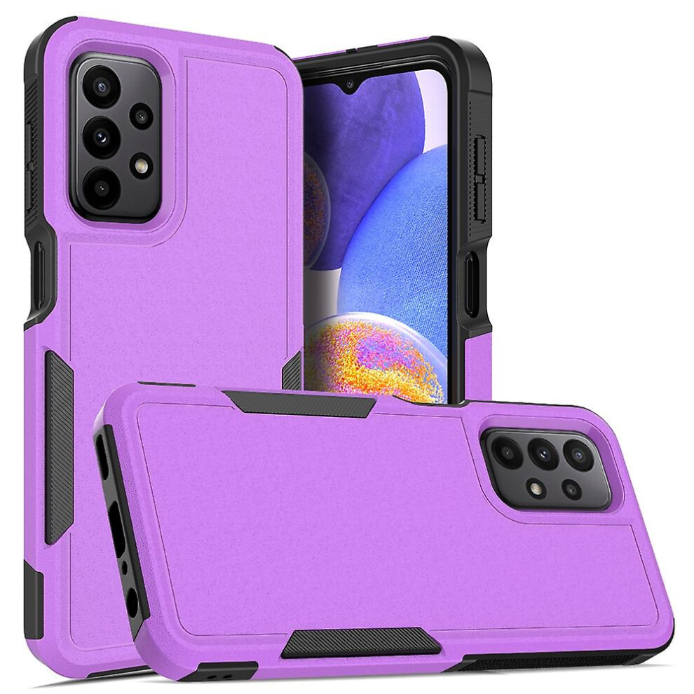 Compatible Samsung Galaxy A23 4G / 5G 2 In 1 Pc + Tpu Phone Case: Purple 8119683186214