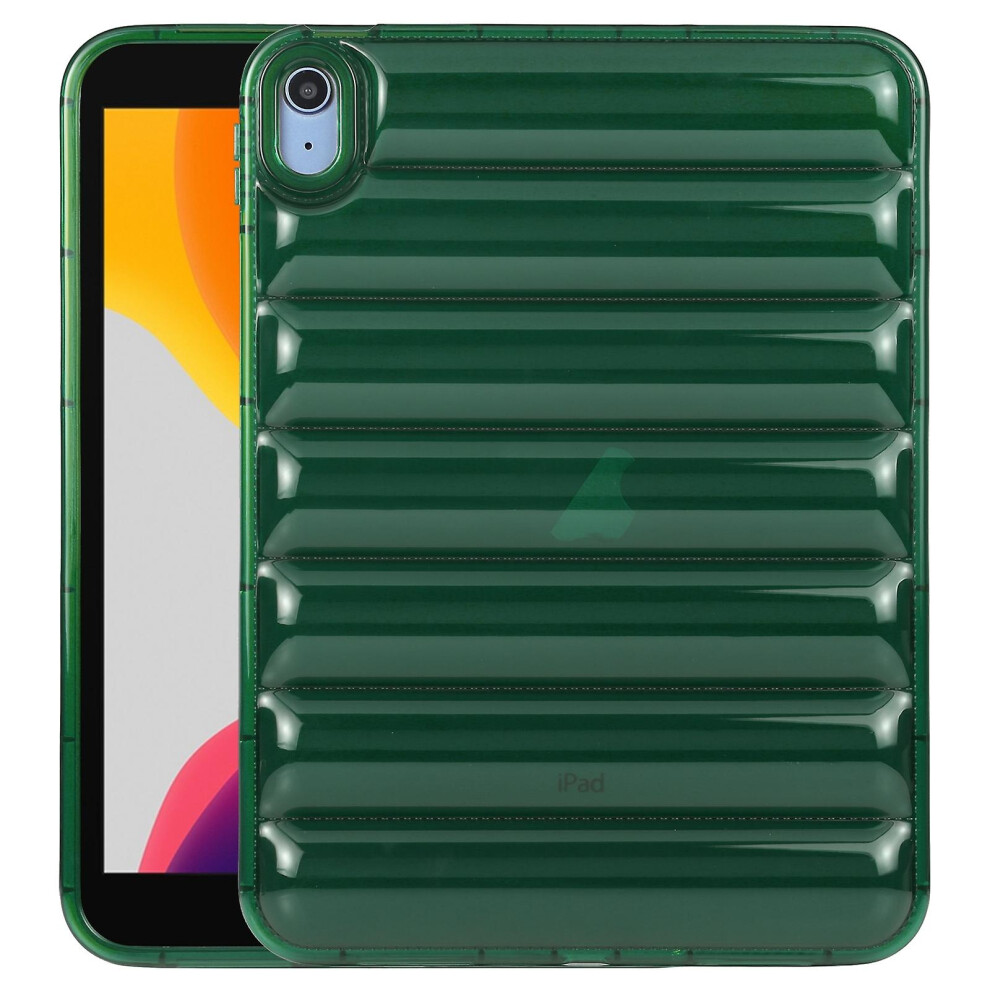Compatible Ipad 10.2 2019 / 2020 / 2021 Eiderdown Cushion Shockproof Tablet Case:dark Green 8119683186306